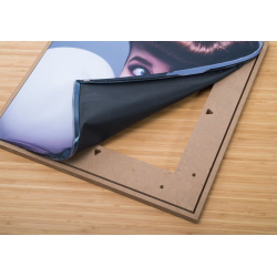 Toile personnalisée tendue sur cadre en bois